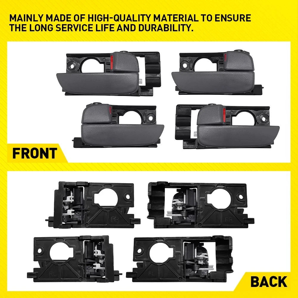 4X Interior Door Handles for Hyundai Accent (2006–2011) Gray