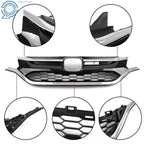 Chrome Upper and Lower Front Bumper Grille Trim for Honda CR-V (2015–2016)