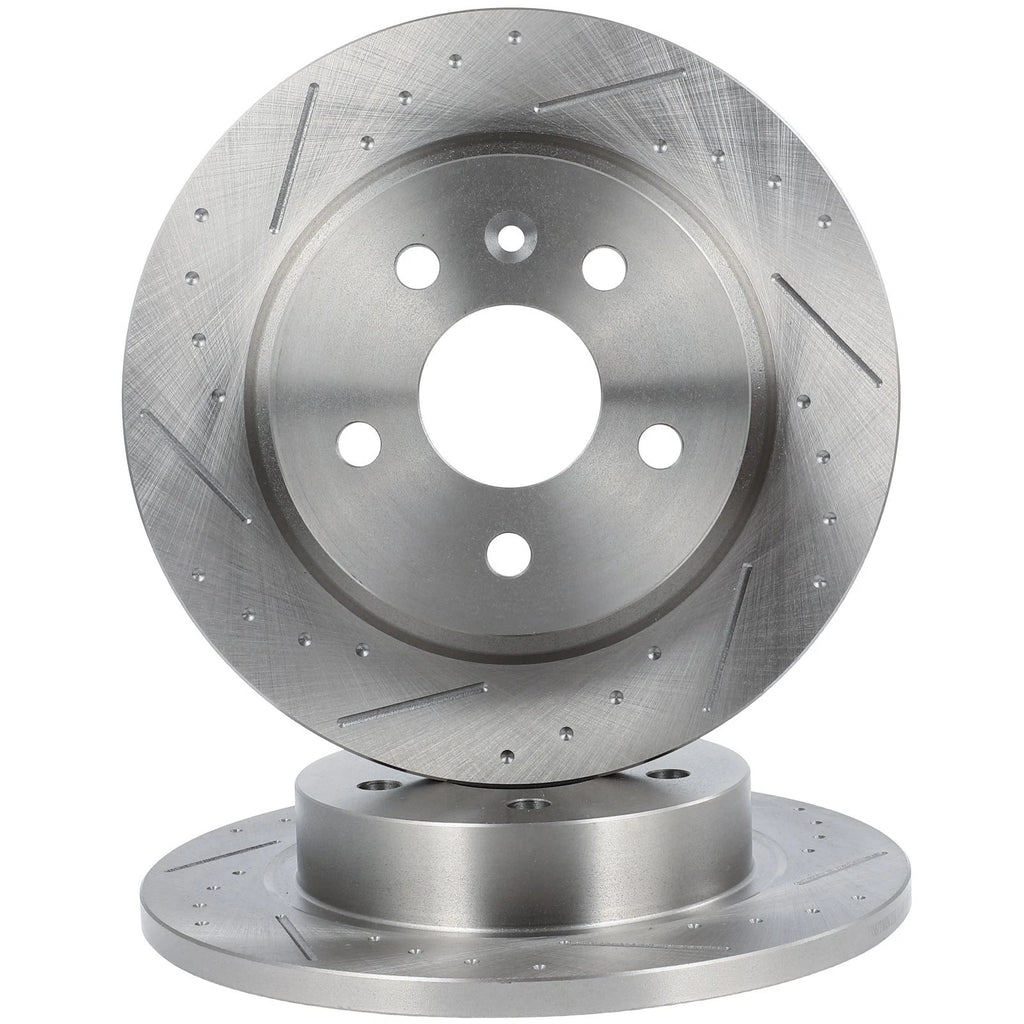 Rear Drilled Slotted Brake Rotors for Buick Encore (2013–2022)