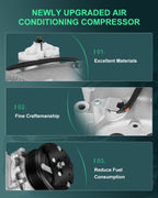 A/C Compressor and Clutch for Jaguar S-Type (2000–2008) CO 102530AC