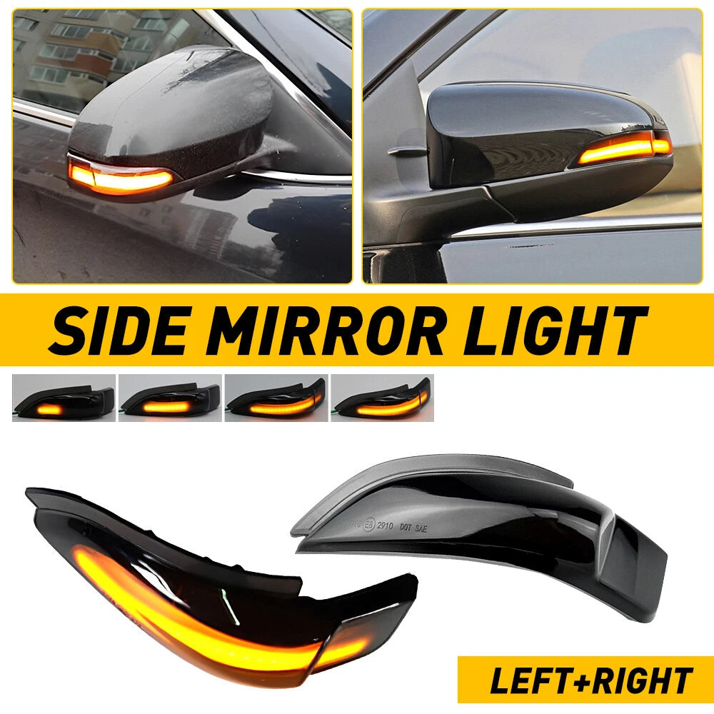 Side Mirror Light Turn Signals for Toyota Camry (2012–2017) & Corolla Altis (2014–2017)