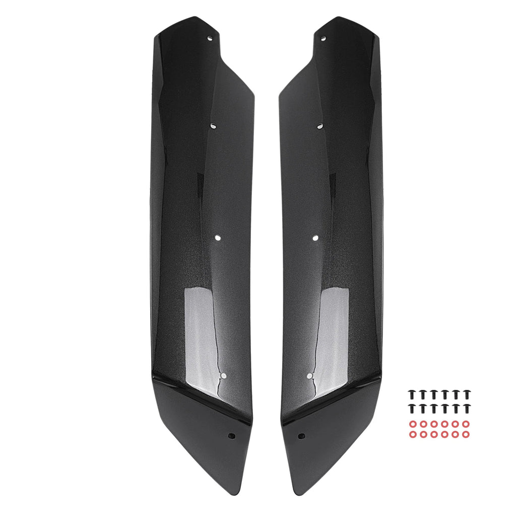 Trunk Spoiler Wing Side Winglets for Chevy Corvette C7 (2015–2019) Gloss Black