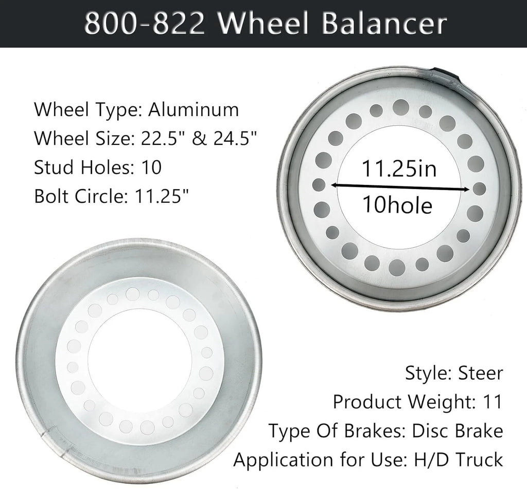 Set of 2 Wheel Balancers for 22.5-24.5" Wheels