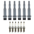 Set of 6 Ignition Coils & NGK Laser Platinum Spark Plugs for BMW E91 E92 328i (2007–2013)