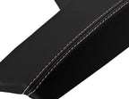 Leather Console Lid Armrest Cover for Buick Regal (2011–2017) Black Pink Stitch