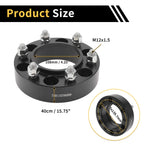 2Pcs Wheel Spacers 6x139.7mm M12x1.5 for Toyota Land Cruiser (1980–1997)