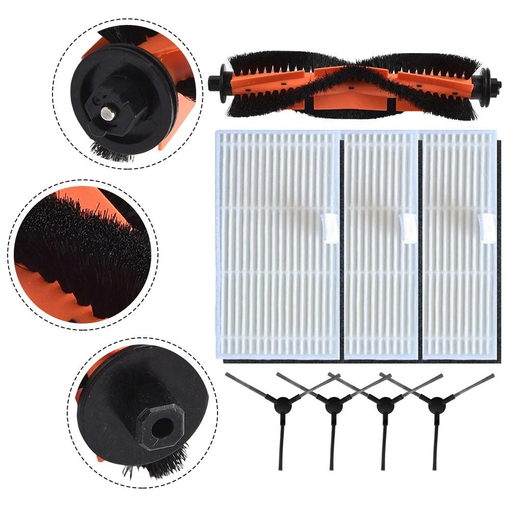 Main Side Brushes Filter Pack for Trouver E20 Pro E20 Plus (2020–2023)
