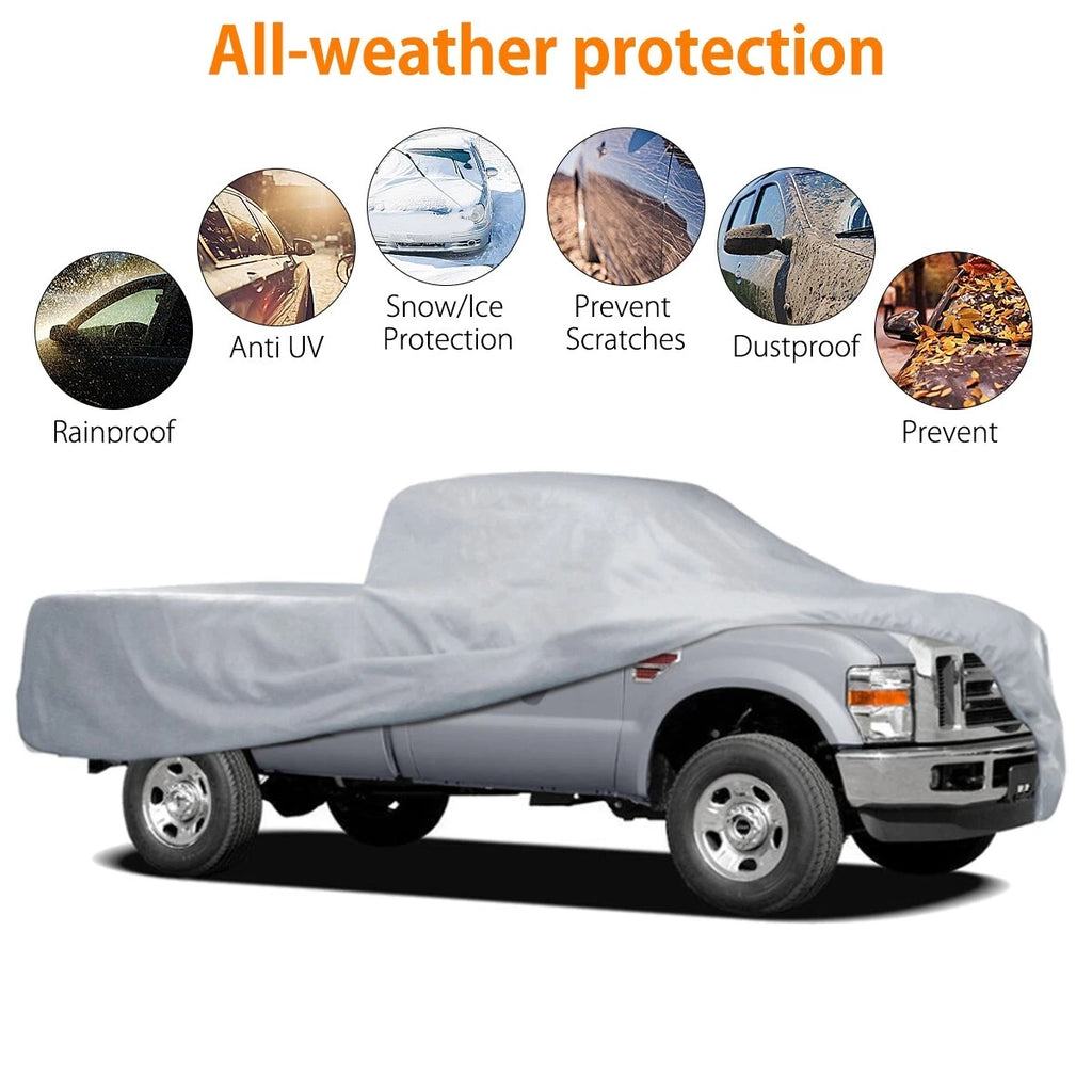Universal Pickup Truck Full Cover All Weather Protection UV Resistant