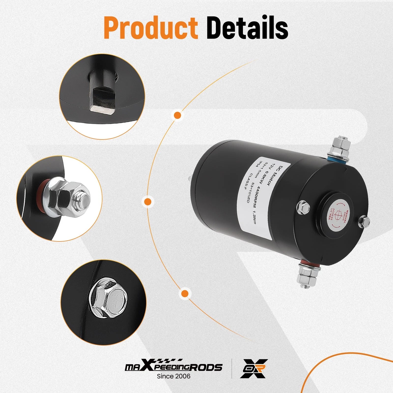 Hydraulic Pump Motor for Lippert Components Leveling System (167576, 146380, 149083)