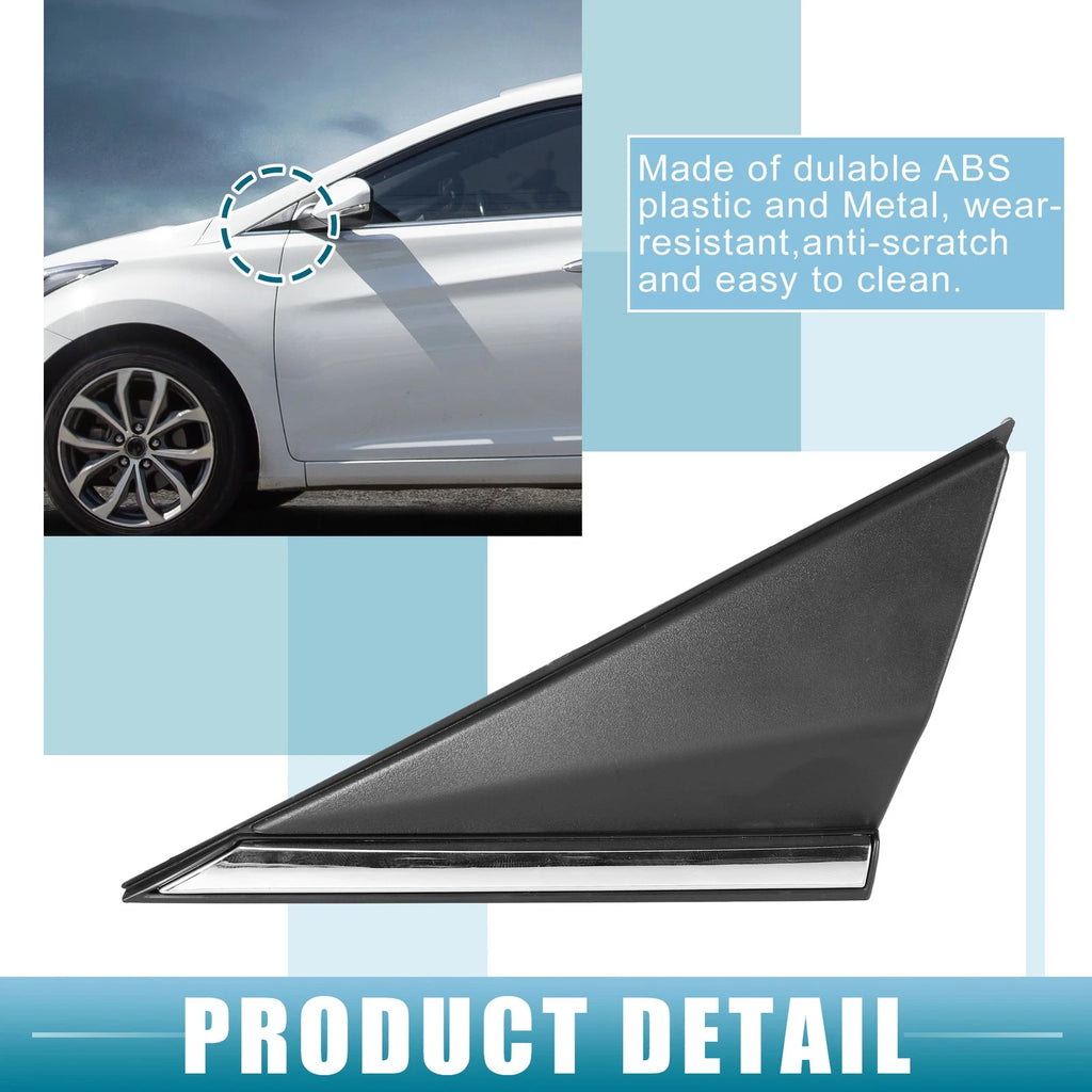 1 Pair Front Mirror Corner Fender Triangle Cover No. 861903X000 for Hyundai 