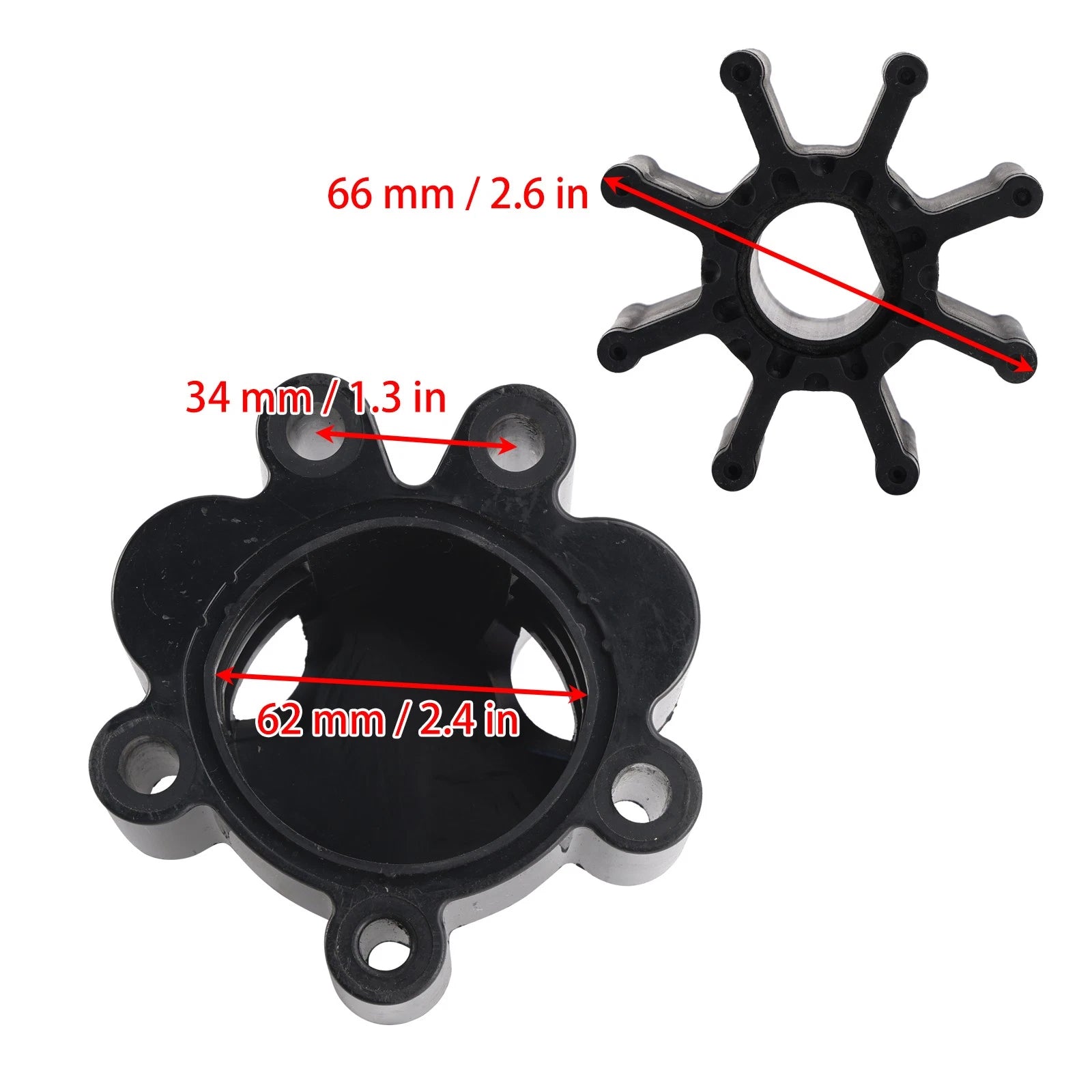 Water Pump Impeller Kit for Mercury (46-807151A14, 46-807151A7, Sierra 18-3150)