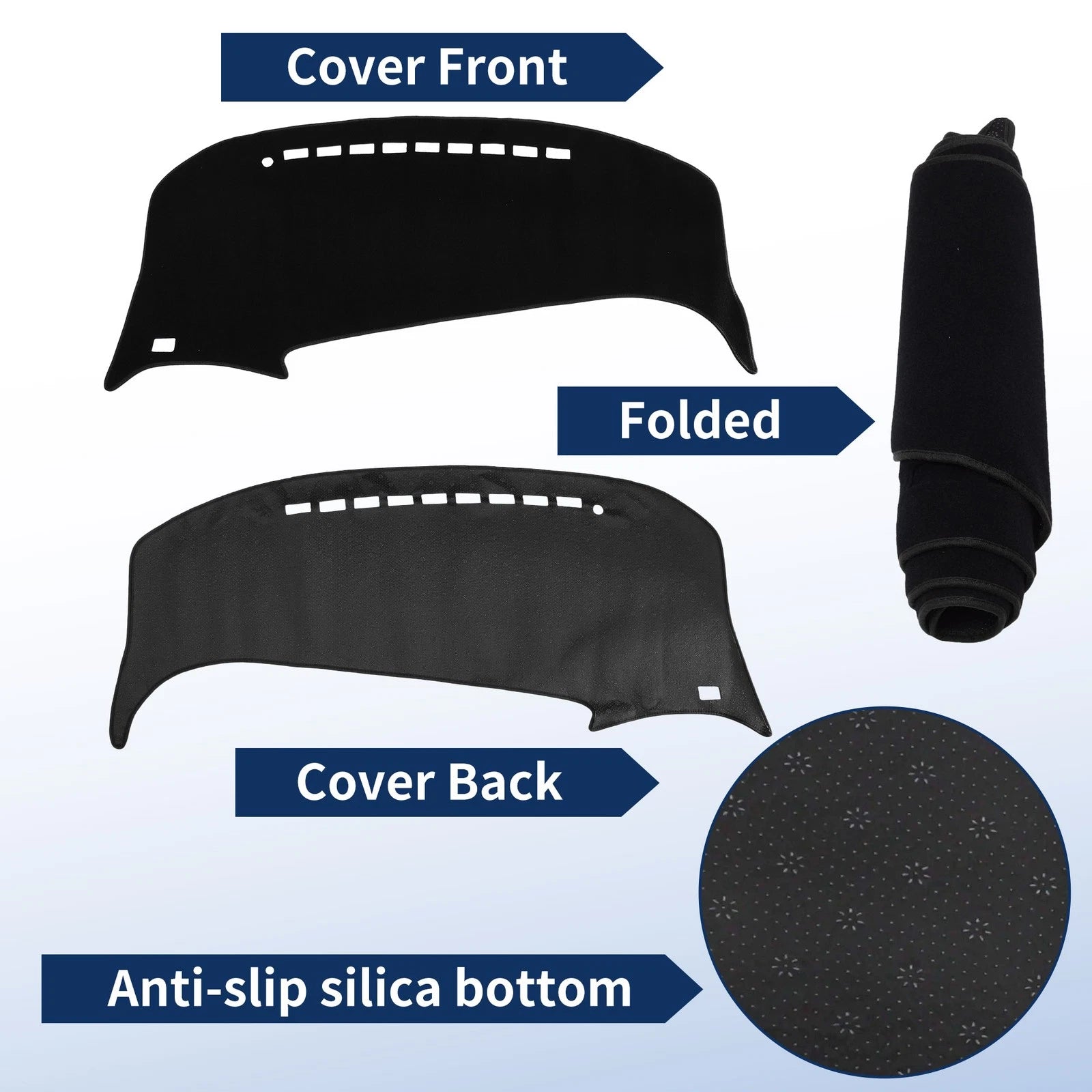 Dash Cover for Toyota Estima 50 Series (2006–2019) Black Set of 1