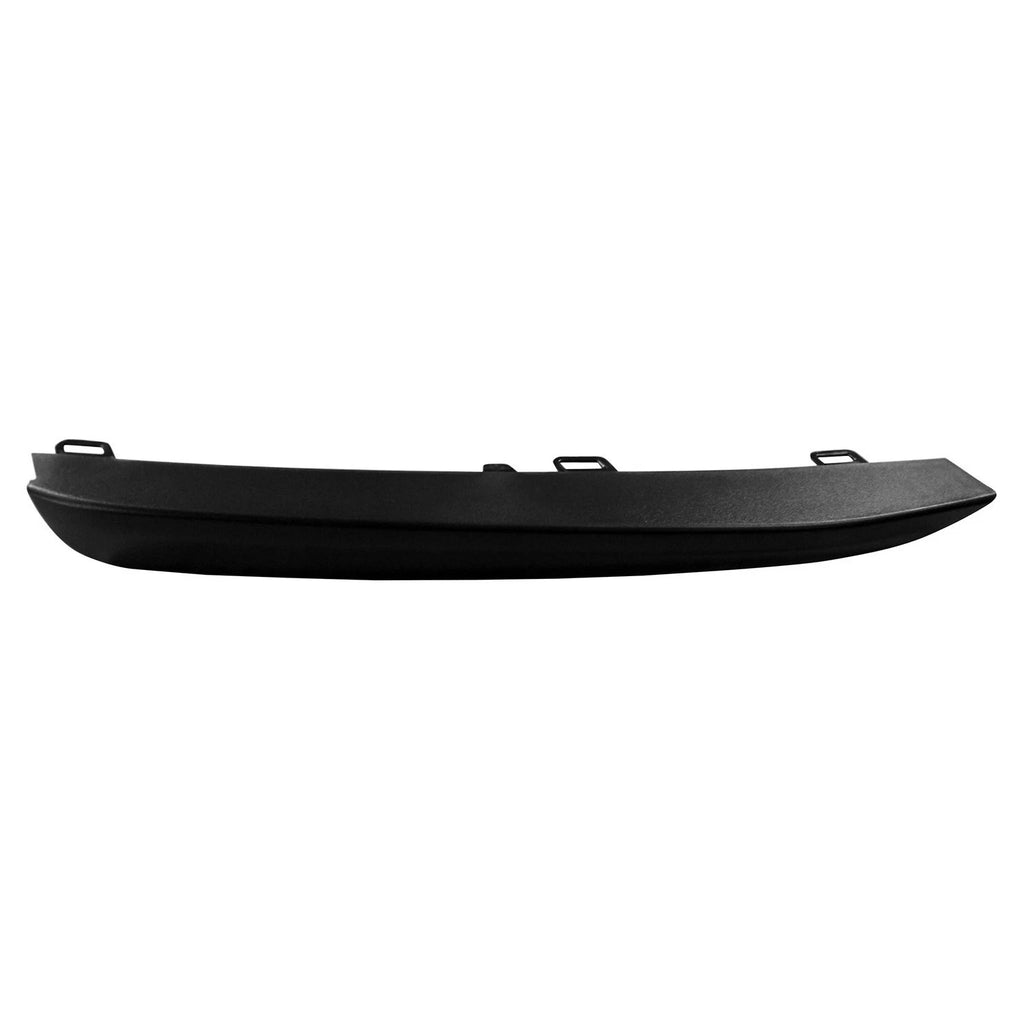 Replacement Black Textured ABS Plastic Front Driver Side Bumper Cover Molding