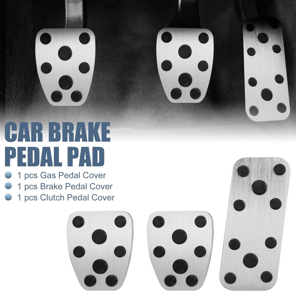 Foot Pedal Cover Kit for Subaru Impreza (2017–2023) - Silver Tone