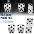 Foot Pedal Cover Kit for Subaru Impreza (2017–2023) - Silver Tone