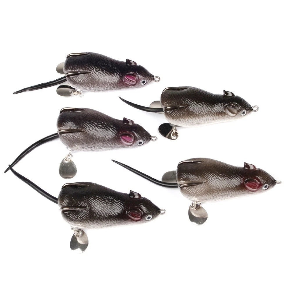 7cm Floating Frog Bait 17.43g Hollow Rubber Lure for Bass Fishing