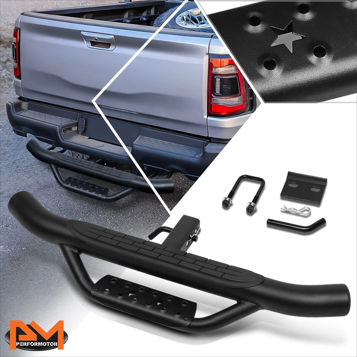 Trailer Towing Hitch Step Bar for Universal Fit (36"W X 4"OD)
