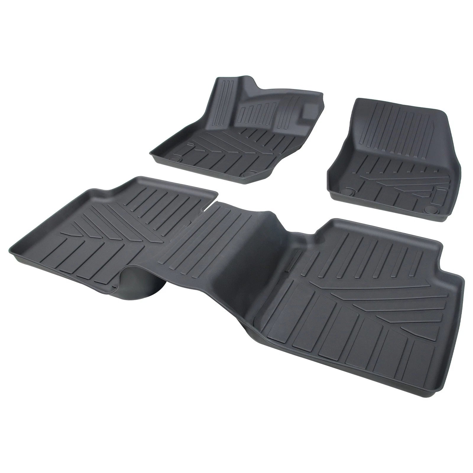 Set of 2 TPE Rubber All Weather Floor Mats for Volkswagen Tiguan (2025–2026)