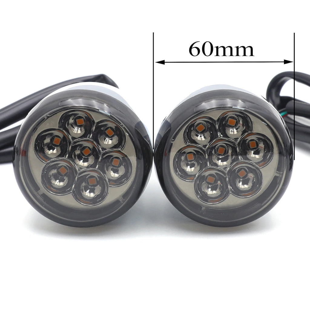 Smoke Front Run Brake Turn Signal Light Indicator for Harley Sportster 883 1200 (1992–2023)