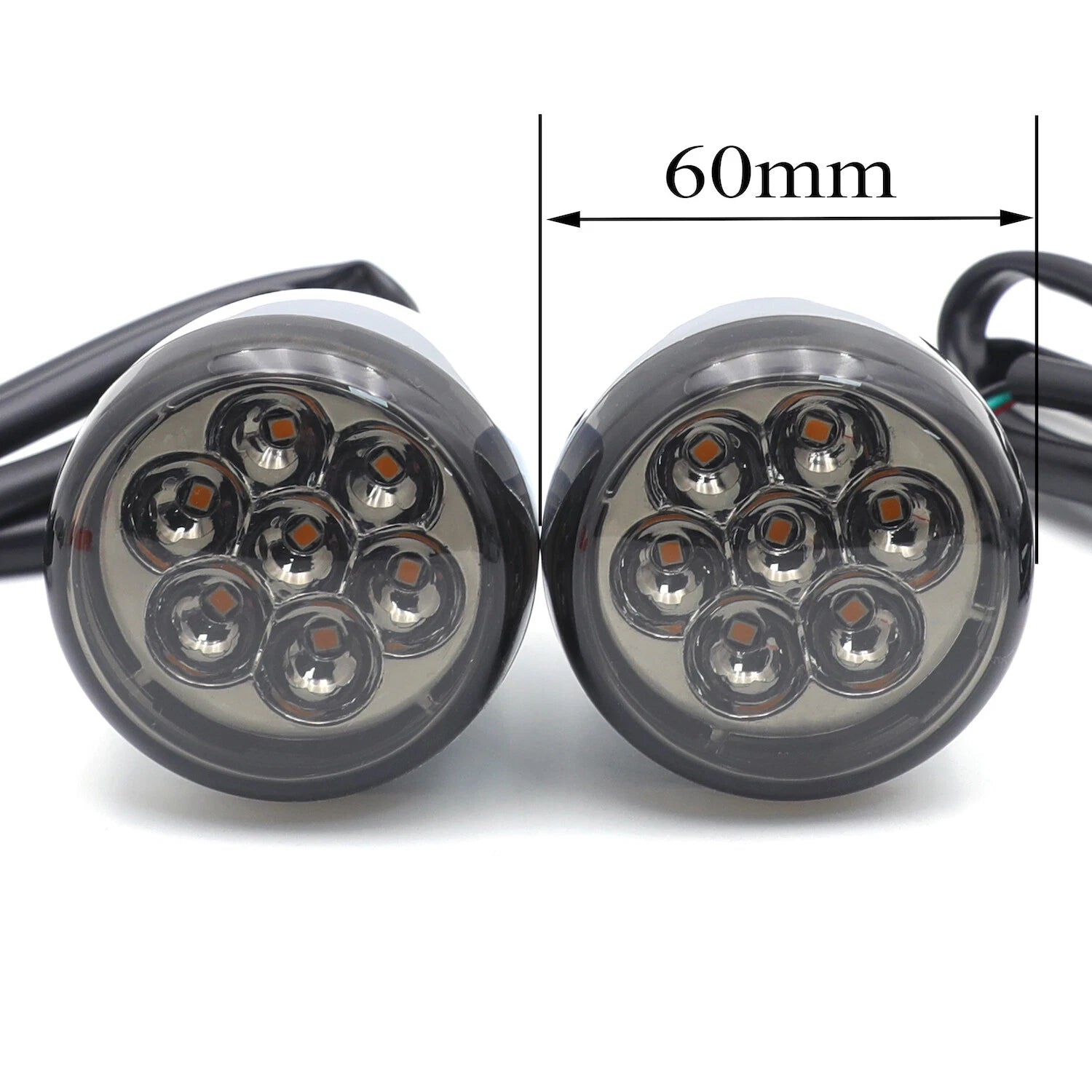 Smoke Front Run Brake Turn Signal Light Indicator for Harley Sportster 883 1200 (1992–2023)
