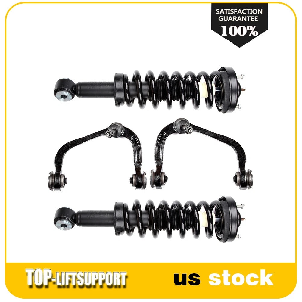 Front Shocks Control Arm Ball Joint Sway Bar for Ford F-150 (RWD)