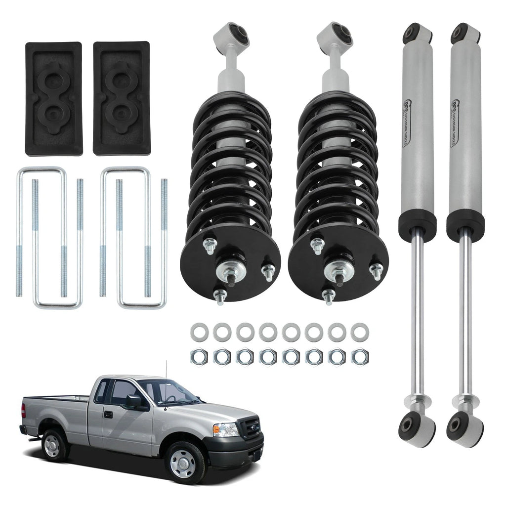2.5" Suspension Lift Kit w/ Struts & Shocks for Ford F150 4WD (2004–2008)