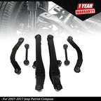 Set of 6 Rear Upper Lower Control Arms for Jeep Patriot Compass (2007–2017)