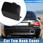 Tow Hook Eye Hole Cover Cap for BMW 3-Series E92 (2007–2010) Black Rear Right