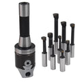 9 Pcs 2" Boring Head R8 Shank 1/2" Carbide Boring Bar Set