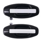 2 x Door Handle Outer Chrome REAR LEFT+RIGHT for Hyundai Santa Fe (2000–2005)