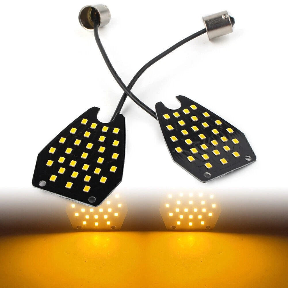 2X 30SMD 1156 LED Turn Signal Indicator Yellow for Honda CBR1000RR (2004–2007)