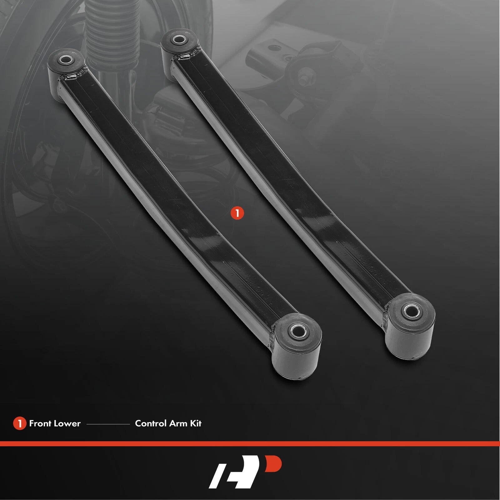 2X Front Lower Control Arm Kit for Jeep Wrangler (2007-2017)