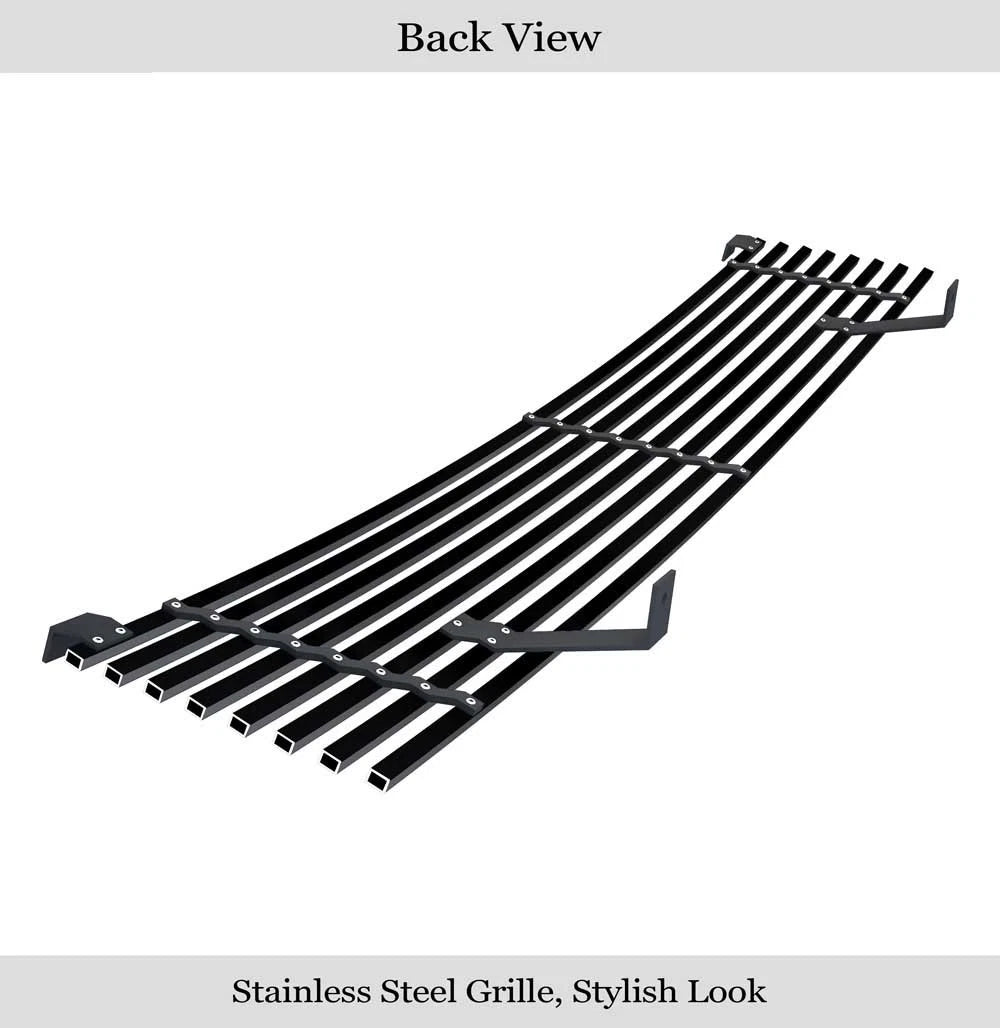 Stainless Black Billet Grille Insert for Nissan Frontier (1998-2000)
