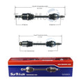 Set of 2 Front CV Axle Shafts for Mazda 3 (2004–2009)