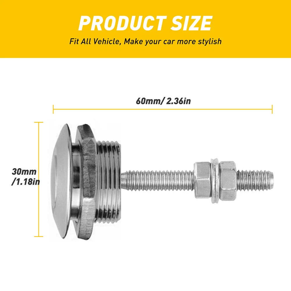 2X Bumper Release Quick Latch Hood Pin Lock Clip
