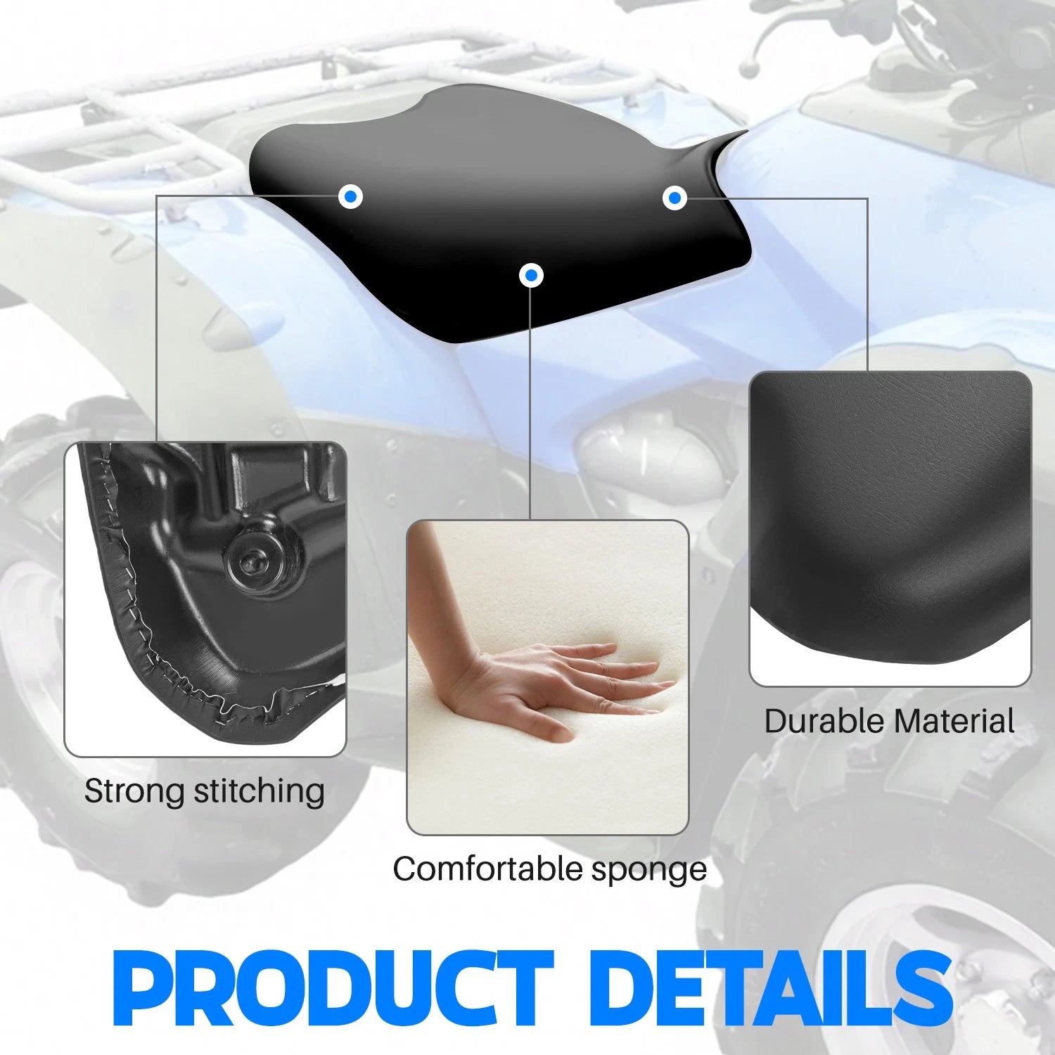 ATV Seat for Honda Rincon 650 TRX650 (2003–2005)