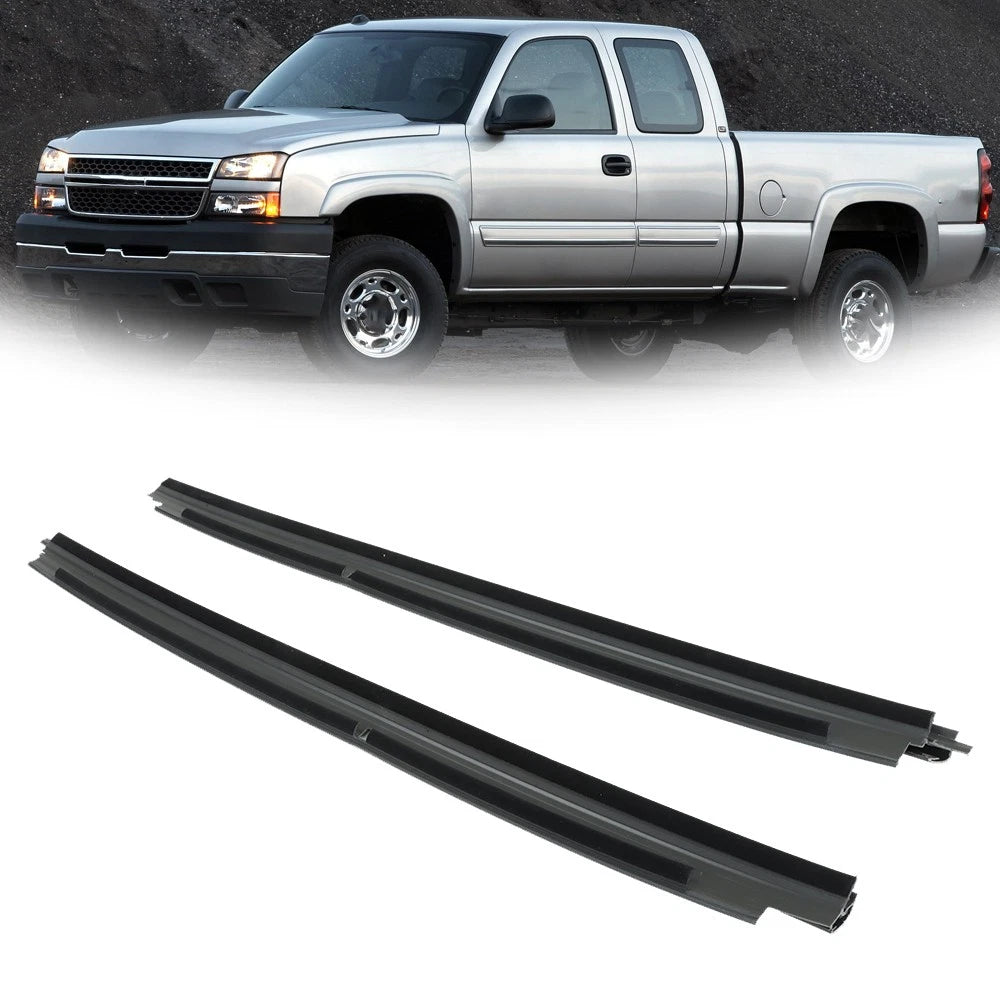 Set of 2 Front Door Window Weatherstrips for GMC Silverado Sierra (1999â2007)