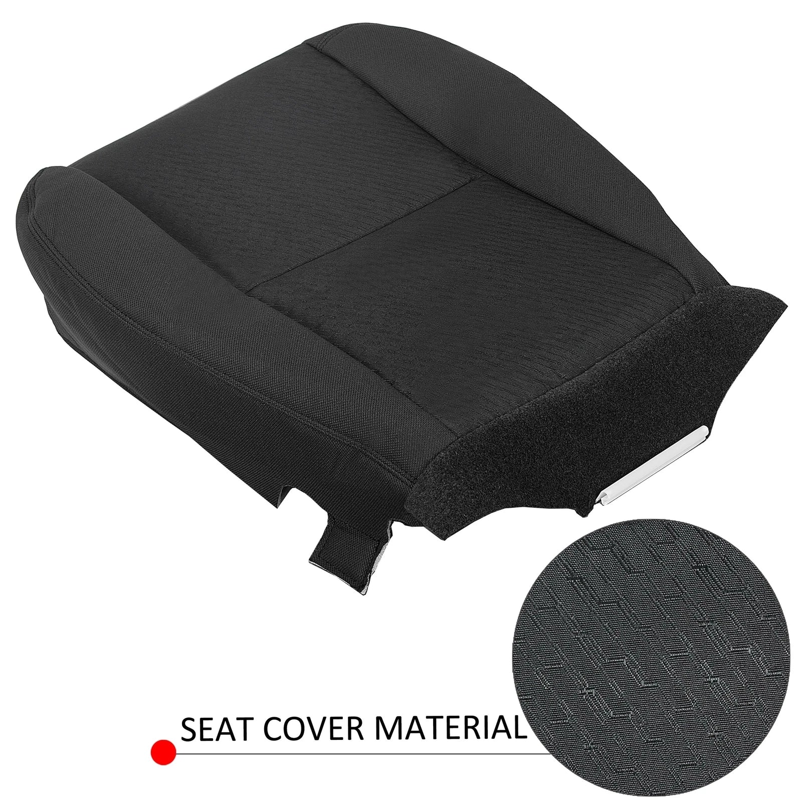 Driver Bottom Cloth Seat Cover for Chevy Silverado 1500 2500HD (2007–2014)