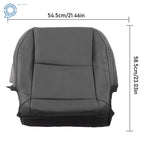 Black Leather Perforated Passenger Bottom Seat Cover for Chevy Camaro (2010-2015)