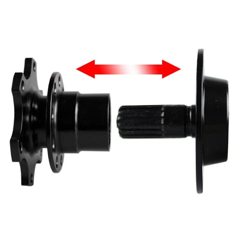 Steering Wheel Quick Release Hub Adapter for Universal Cars (Black)