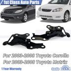 Hood Hinges Set of 2 for Toyota Corolla Matrix (2003–2008)