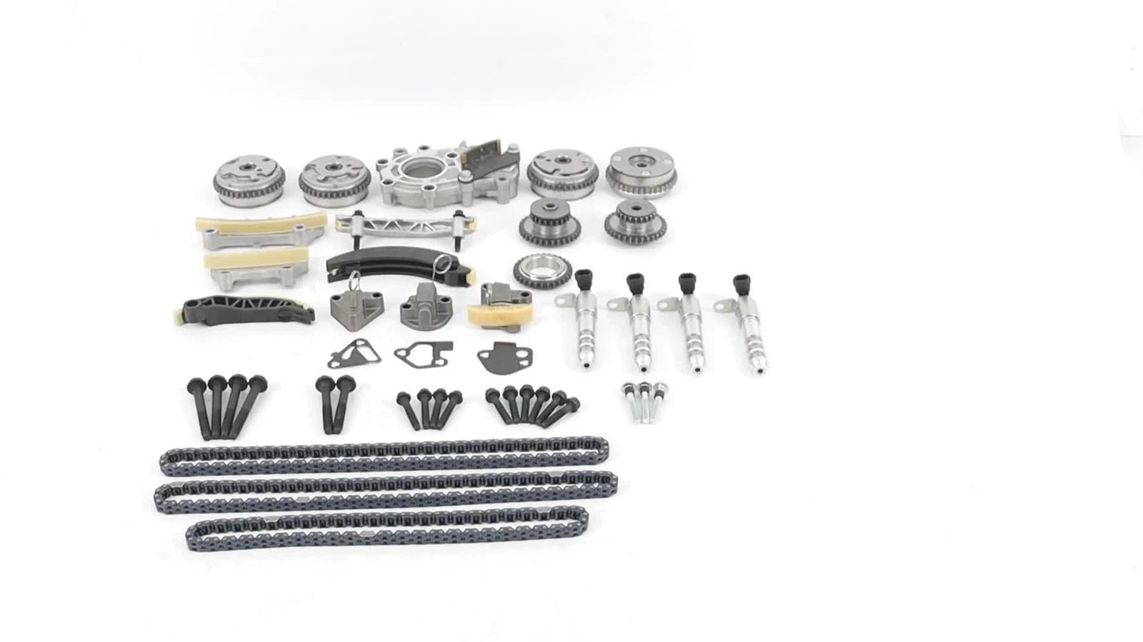 Timing Chain Kit & Oil Pump + 4VVT Cam Phaser for Chevrolet Traverse
