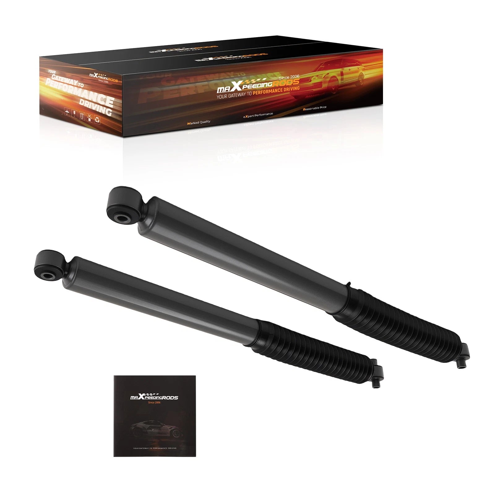 Dual-Tube Rear Shocks for Jeep Wrangler JL (2018–2023) 1.5-3.5" Lift Kit