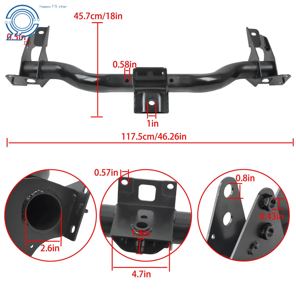 Trailer Tow Hitch Receiver for Ram 1500 (2019-2024)