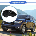 1 Pc Engine Oil Pan No.1210231101 for Toyota Highlander (2017–2019) Steel Black