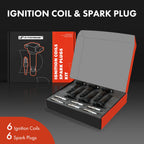 Set of 6 Ignition Coils & Iridium Spark Plugs for Kia Optima (2006)