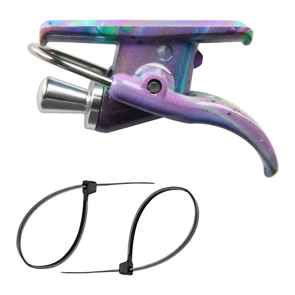 ABS and Stainless Steel Fishing Lure Casting Aid Finger Protector Tool