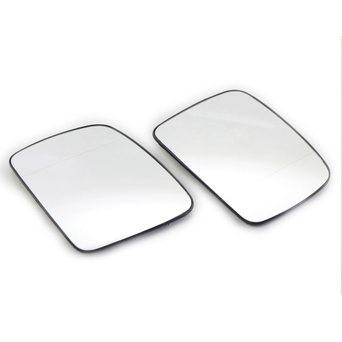 Pair Chrome Side Wing Mirror Glass for Land Rover Discovery III (2004–2009)