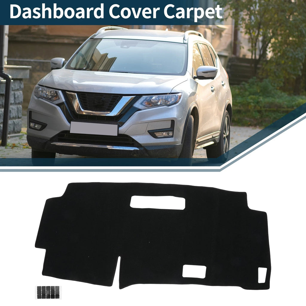 Dashboard Cover Mat for Nissan Serena C28 (2015–2024) with Sticker, Black