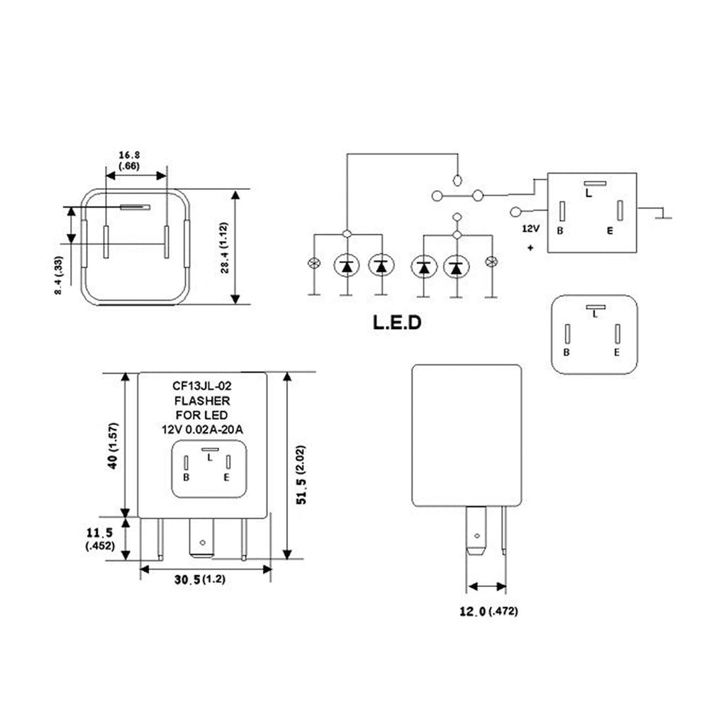 Female Ceramic Headlight Cable Wire Connector for 9003 HB2 (-)